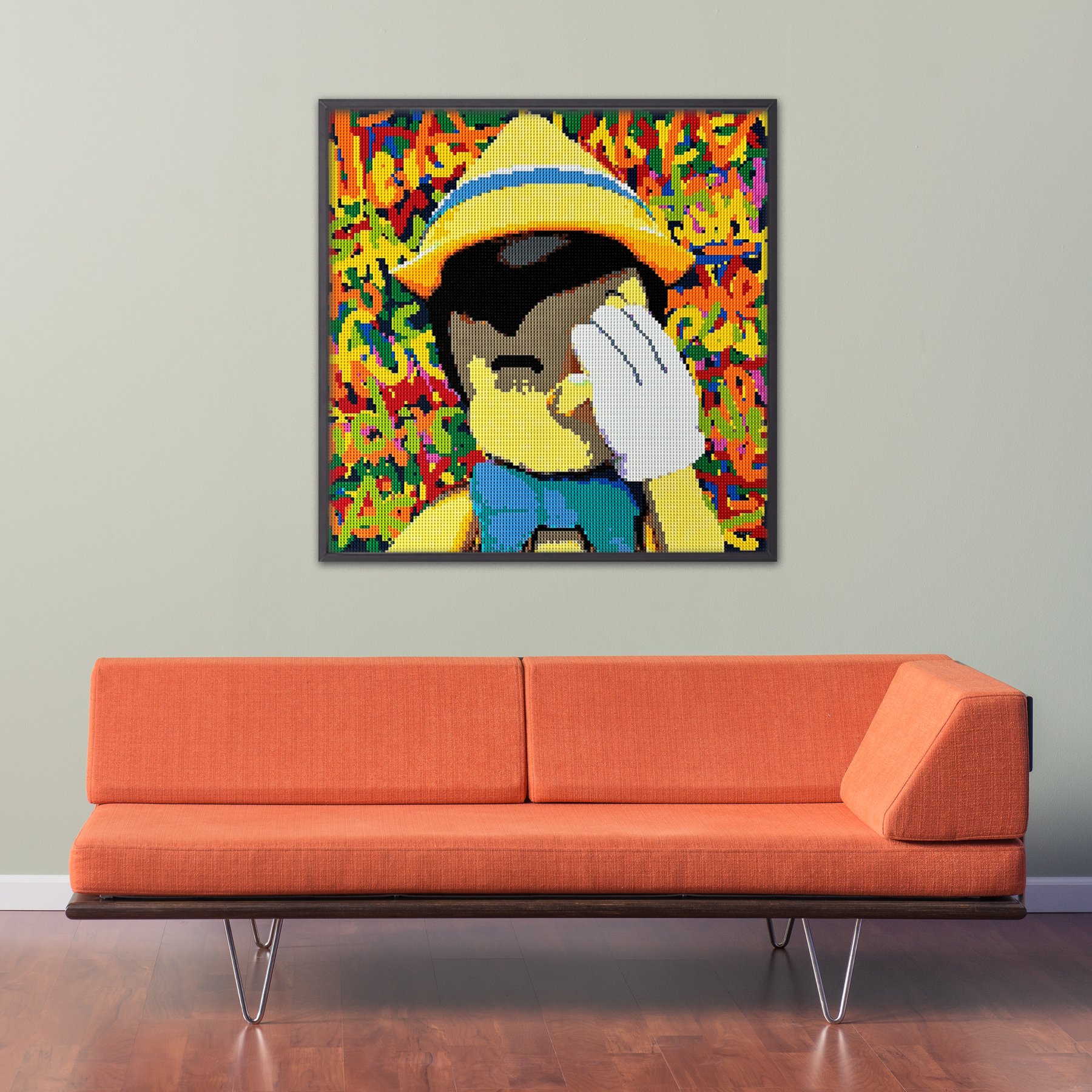 Heavy Heart: Keith Haring Tribute Art Mosaic — BRIAN HANNA
